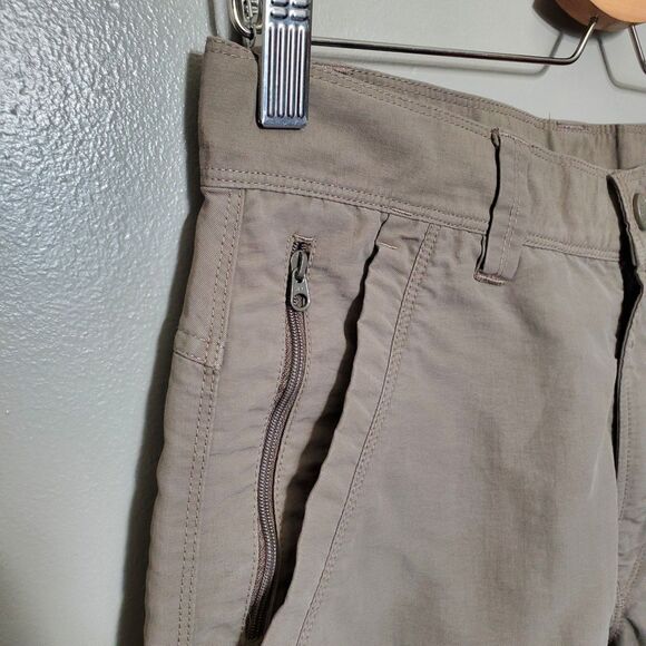 The North Face Axez Shorts Men’s Size 30 Zip Fly Multipocket Hiking Taupe Brown - Picture 3 of 12